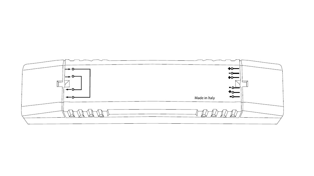 DESIGN LUCE - DLU98200D DRIVER + DIMMER DALI PUSH 200W/24V 10A
