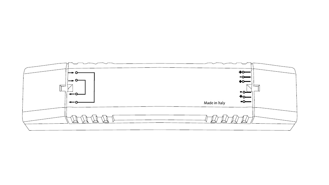 DESIGN LUCE - DLU98200D DRIVER + DIMMER DALI PUSH 200W/24V 10A
