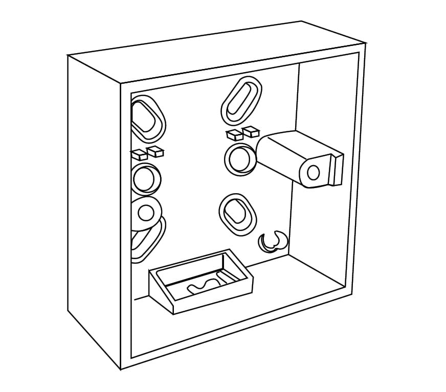 DESIGN LUCE - DLU99002 SCATOLA INCASSO PER CONTROLLER TOUCH