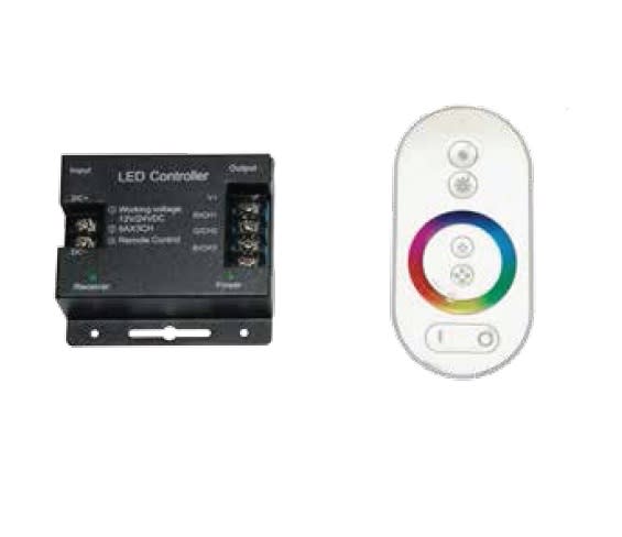 DESIGN LUCE - DLU9924010003 CONT TOUCH RGB S/CAVO 4A/LIN MAX 432W 24