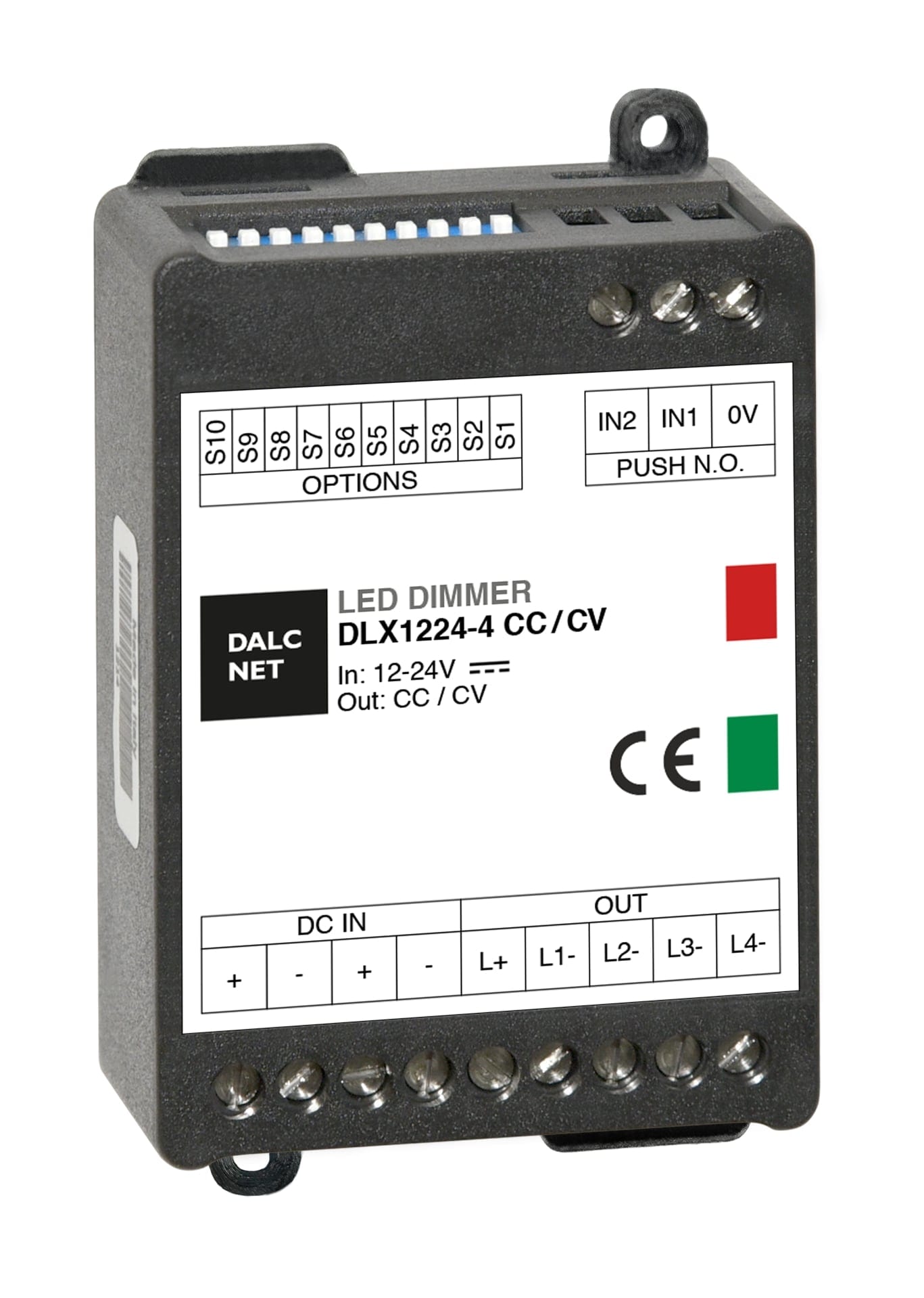 DIGIMAX SRL - DIXDLX1224-4CC500 DIMMER PUSH CC 12-24VIN 4CH 500MA