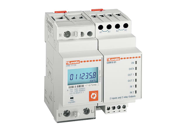 LOVATO - LOVDMED130LM CONTATORE ENERGIA 1PH 63A STACCO CARICHI