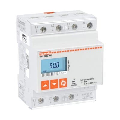 LOVATO - LOVDMED302MID CONTATORE ENERGIA TRIFASE 80A, 4U, MBUS