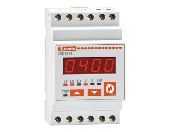 LOVATO - LOVDMK75R1 VOLTM.AMPER.WATT.DIG.3F 220-24 0VAC+RELE
