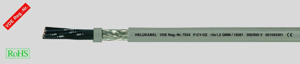 HELUKABEL ITALIA SRL - HLK16534 F-CY-OZ (LIY-CY) 4X0.5 QMM GREY