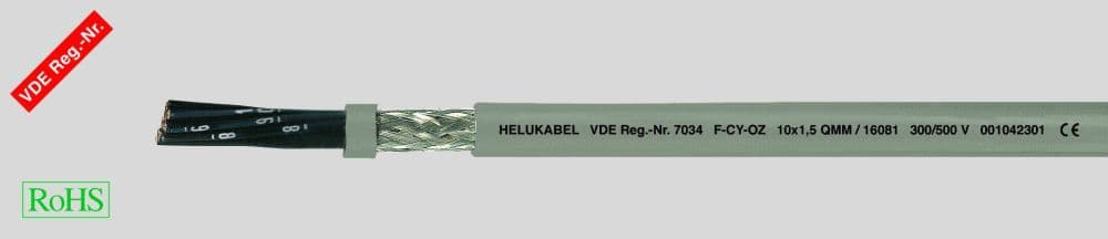 HELUKABEL ITALIA SRL - HLK16563 F-CY-OZ (LIY-CY) 7X0.75 QMM GREY