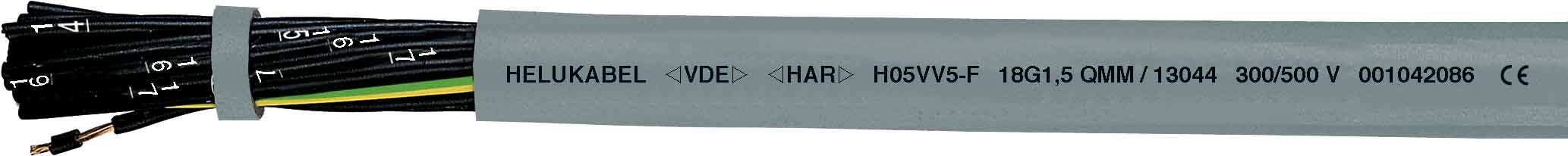 HELUKABEL ITALIA SRL - HLK13026 H05VV5-F (NYSLYO-JZ) 4G1 QMM GREY