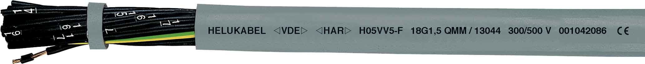 HELUKABEL ITALIA SRL - HLK13026 H05VV5-F (NYSLYO-JZ) 4G1 QMM GREY