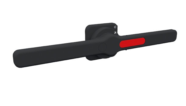 TECHNOELECTRIC SRL - TEHGA6001 MANIGLIA BLOCCO PORTA NERA DOPPIA 300MM