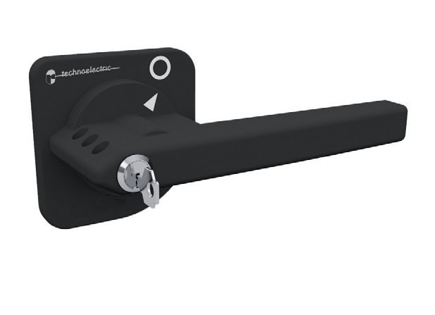 TECHNOELECTRIC SRL - TEH18102 MANIGLIA BLOCCO PORTA 160MM CON BLOCCO C