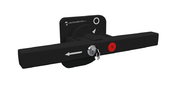 TECHNOELECTRIC SRL - TEH18104 MANIGLIA BLOCCO PORTA DOPPIA 260MM CON B