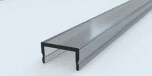 DIGIMAX SRL - DIXDPNER1502-IP20 COVER PIANA 15MM PMMA NERA 2MT