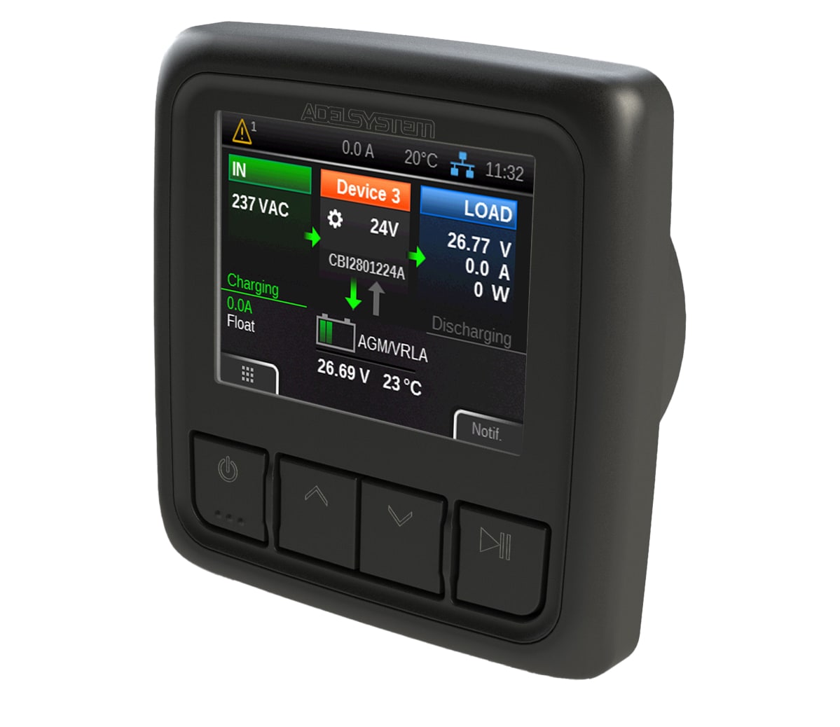 ADEL SYSTEM SRL - ADYDPY351 Pannello di controllo con interfaccia Ethernet, LCD Display