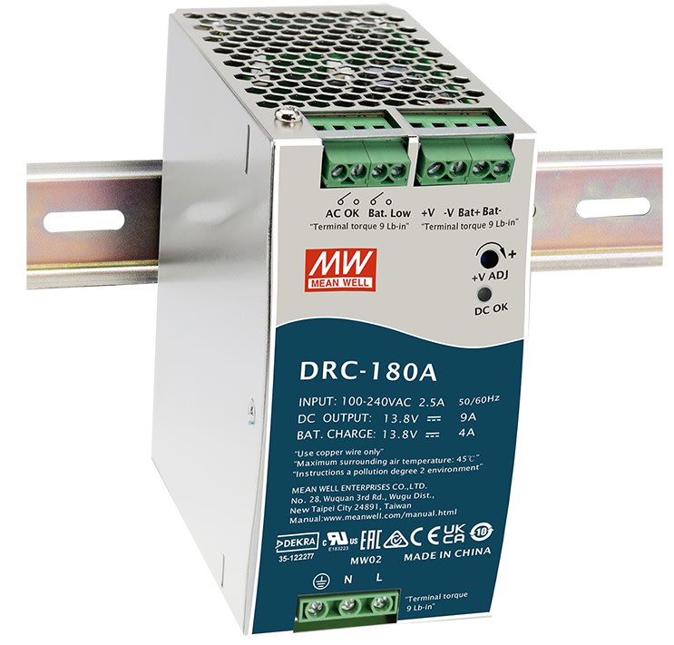 DIGIMAX SRL - DIXDRC-180B ALIMENTATORE DIN RAIL SICUREZZA UPS 180W
