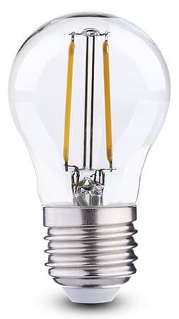 DURALAMP SPA - DRLLFG453W FILAMENTO SFERA 2,5W E27 2700K TRAS