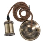 DURALAMP SPA - DRLTN-E27OT FILO DI SOSPENSIONE + ROSONE E27 OTTONE