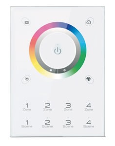 DURALAMP SPA - DRLZKTPC-RGBW DMX DIMMER TOUCH A PARETE STRIP RGB