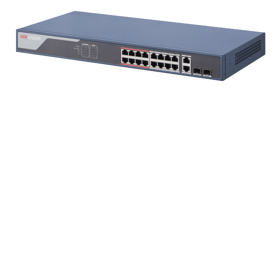 HIKVISION ITALY SRL - HIK301802309 DS-3E1318P-SI SWITCH SM.MAN16 POE 2 COMB