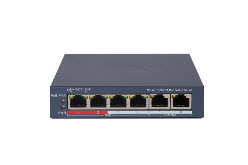 HIKVISION ITALY SRL - HIK301802985 DS-3E1106P-EI/M SMART MANAGED POE 10/100