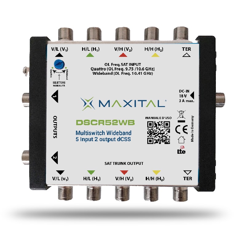 FTE MAXIMAL ITALIA S - FTEDSCR52WB DSCR52WB MULTISWITCH WIDEBAND 5IN 2OUT D