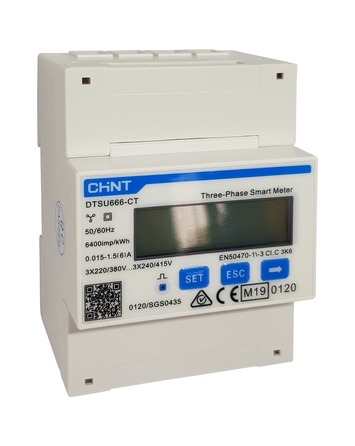 CHINT ITALIA INVESTM - CHT256586 DTSU666 3X230/400V-CONTATORE ENERGIA TRI