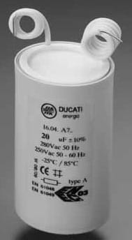 DUCATI ENERGIA - DUC41604D847.CU 10UF250V COND.M. CAVETTO250MM CODOLO