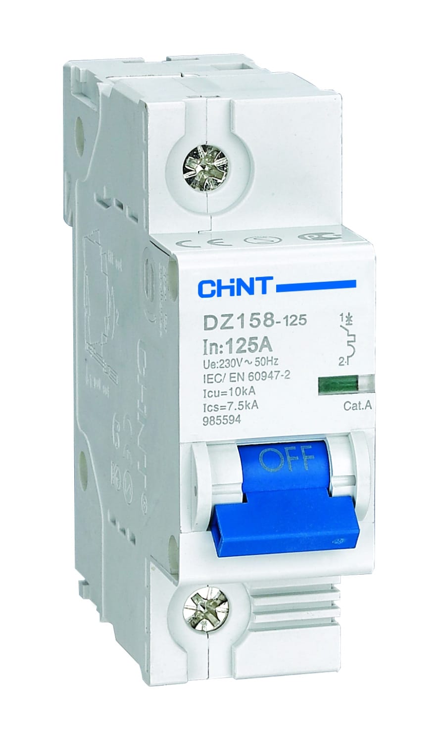 CHINT ITALIA INVESTM - CHT158092 DZ158-125H/C80-2P-10 -INT MT 2P 80A 10KA