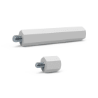 TEKNOMEGA SRL - TKGDZP1045 DISTANZIALE PLASTICO POLISTIRENE H15MM M