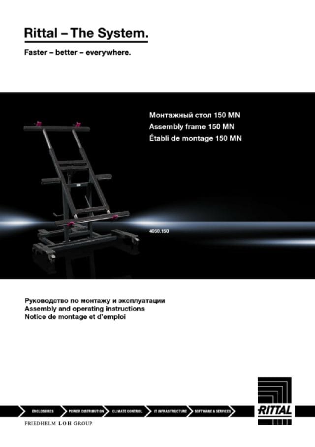 RITTAL SPA - RIT4050150 MT150MN ASSEMBLEX 150KG - MANUALE