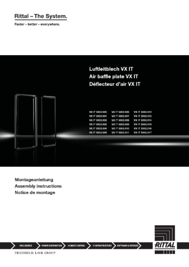 RITTAL SPA - RIT5302017 VX IT DEFLETTORE 600X2200 STD