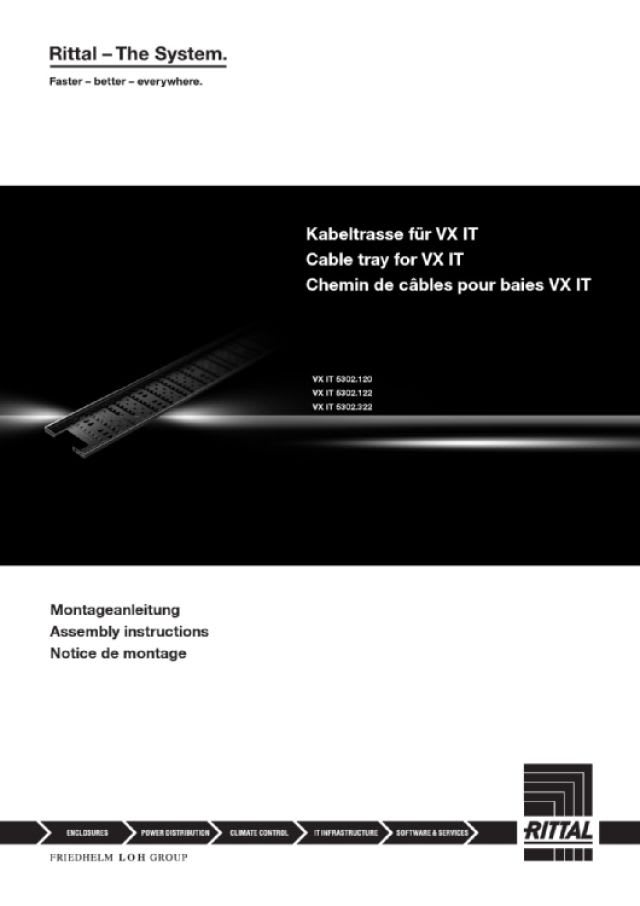 RITTAL SPA - RIT5302322 VX IT SMISTAMENTO CAVI 265X2000 / 2200