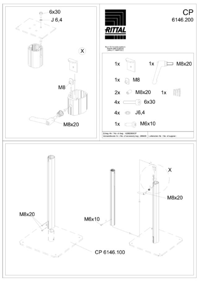 RITTAL SPA - RIT6146200 CP PROFILO PORTANTE