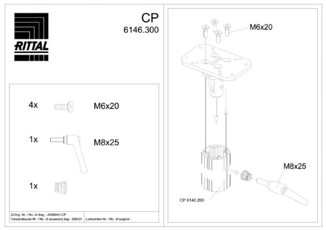 RITTAL SPA - RIT6146300 CP GIUNTO ORIENTABILE +-30A