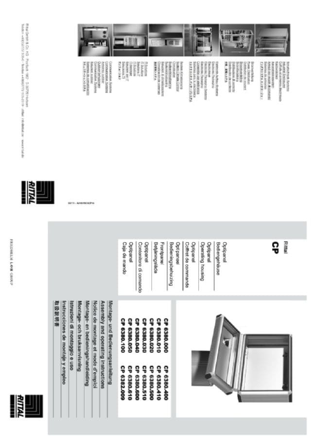 RITTAL SPA - RIT6380410 CP OPTIPANEL 520X400X150