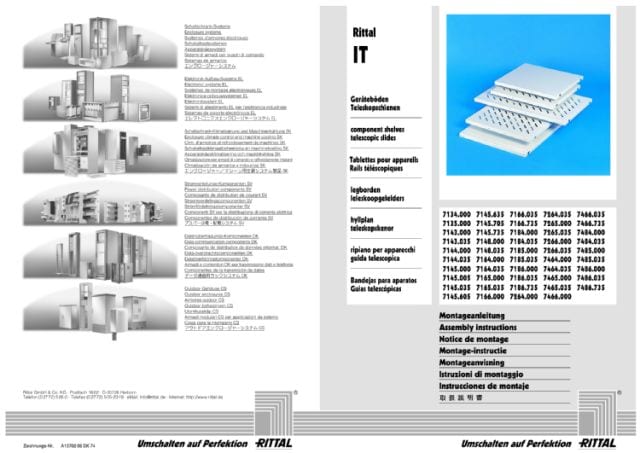 RITTAL SPA - RIT7164035 DK RIPIANO FORATO 400MM