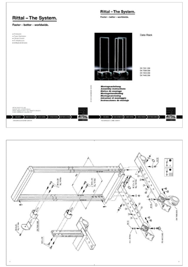 RITTAL SPA - RIT7298000 STRUTT.FISSAGGIO DATA RACK 40HE