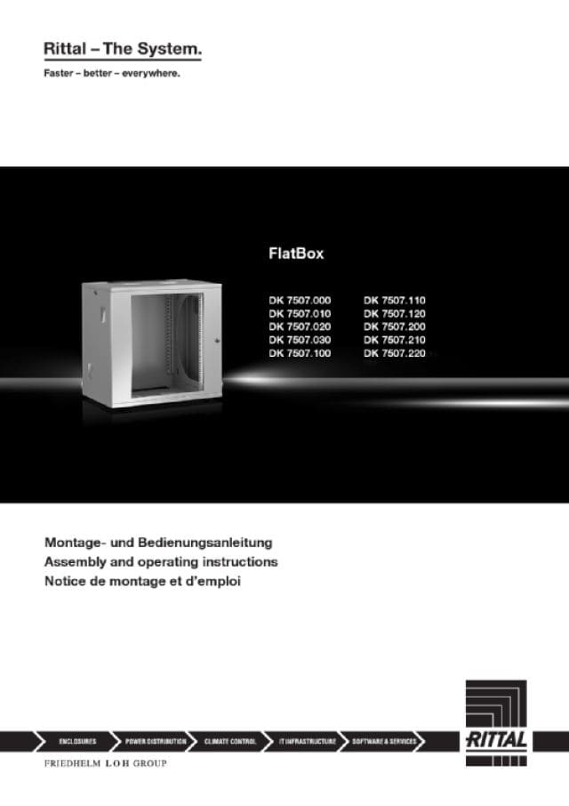 RITTAL SPA - RIT7507030 FLATBOX 600X758X400, 15U