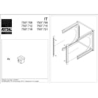 RITTAL SPA - RIT7507715 PROF. PORTANTI PER FLATBOX, 15 HE - 2PZ