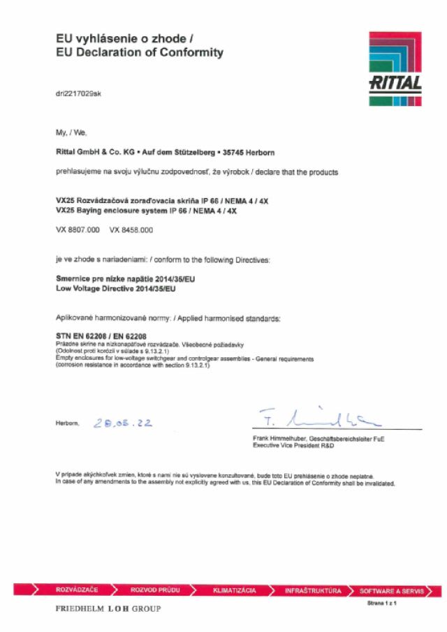 RITTAL SPA - RIT8458000 VX ARMADIO 800X2000X600 NEMA 4X