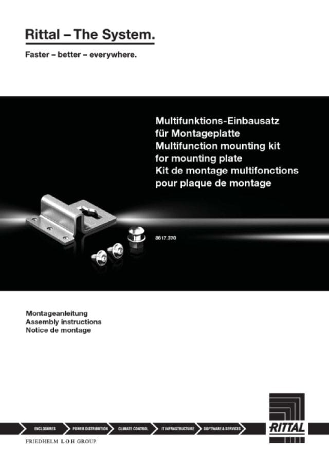 RITTAL SPA - RIT8617370 VX SET D INSTALLAZIONE MULTIFUNZIONALE