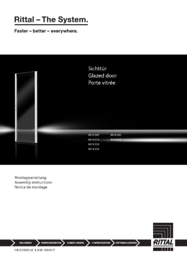 RITTAL SPA - RIT8618050 VX PORTA TRASPARENTE 800X2200 - 1PZ