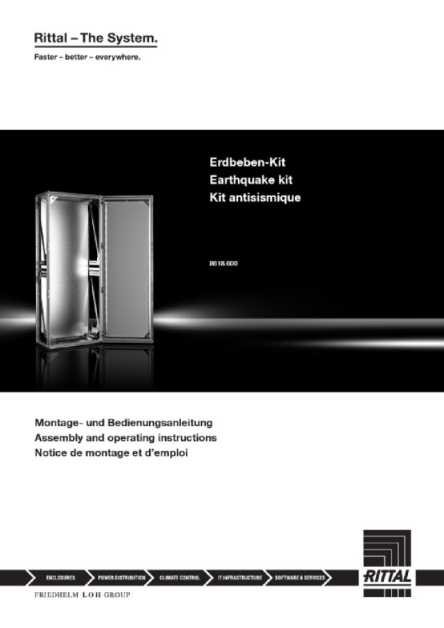 RITTAL SPA - RIT8618600 VX KIT ANTISISSMICO 800X2000X600
