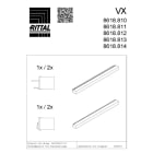 RITTAL SPA - RIT8618812 VX PROF. INGR.CAVI POSTERIORE 1000- 4PZ