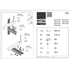 RITTAL SPA - RIT8619420 VX 2 SUPPORTI ARRIVO CAVI 800MM - 2PZ