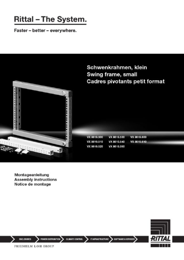 RITTAL SPA - RIT8619600 VX SET D INSTALLAZIONE L=600MM