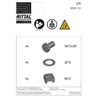 RITTAL SPA - RIT8660131 VX ADATTATORE DI MONT. PER PIEDINI- 4 PZ
