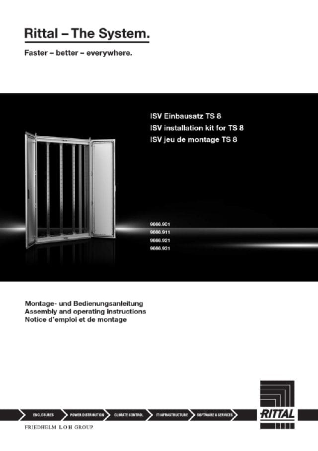 RITTAL SPA - RIT9666702 ISV PROFILATI DI MONT. 2U - 300 MM - 2PZ