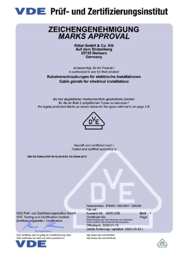 RITTAL SPA - RIT2410031 HD PRESSACAVI M25X1,5 CON CONTROD.-5 PZ