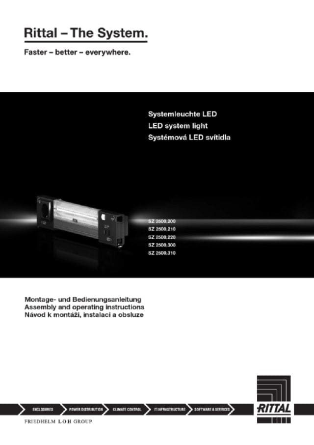 RITTAL SPA - RIT2500210 SZ LAMPADADA LED 900 LUMEN CON PRESA