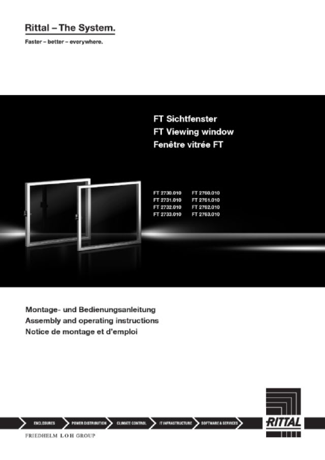 RITTAL SPA - RIT2730010 FT FINESTRA D ISPEZIONE 597X377X36